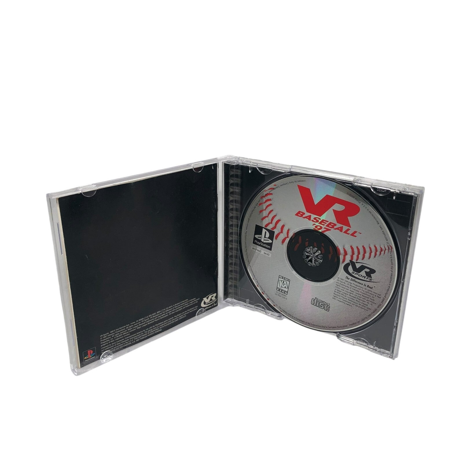 VR Baseball '97 (Sony PlayStation 1, 1997) Baseball Game Complete Black Label