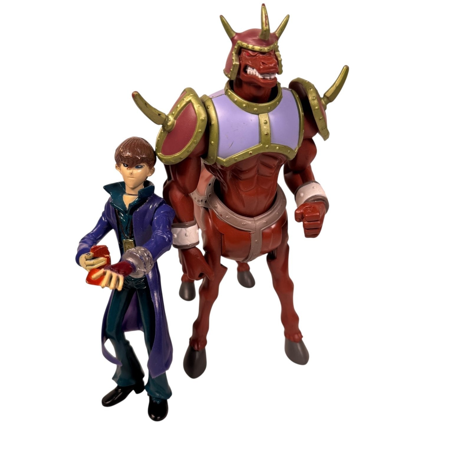 Lot of 2 Yu-Gi-Oh Duel Disk Action Figures Seto Kaiba Rabid Horseman Jakks