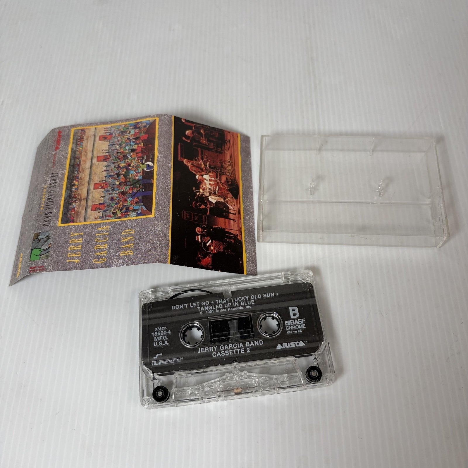 Jerry Garcia Band Cassette Tape Self-Titled Arista BASF Chrome 1991 Live Music