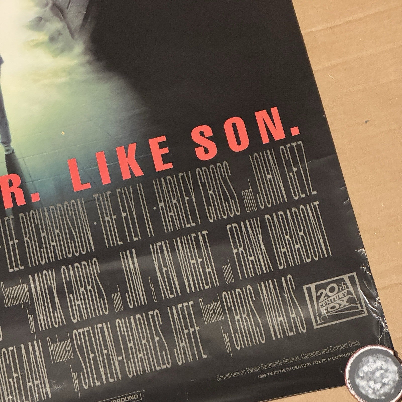 The Fly II Original 1989 Video Store Promotional Poster Rolled One Sheet 38x25.5