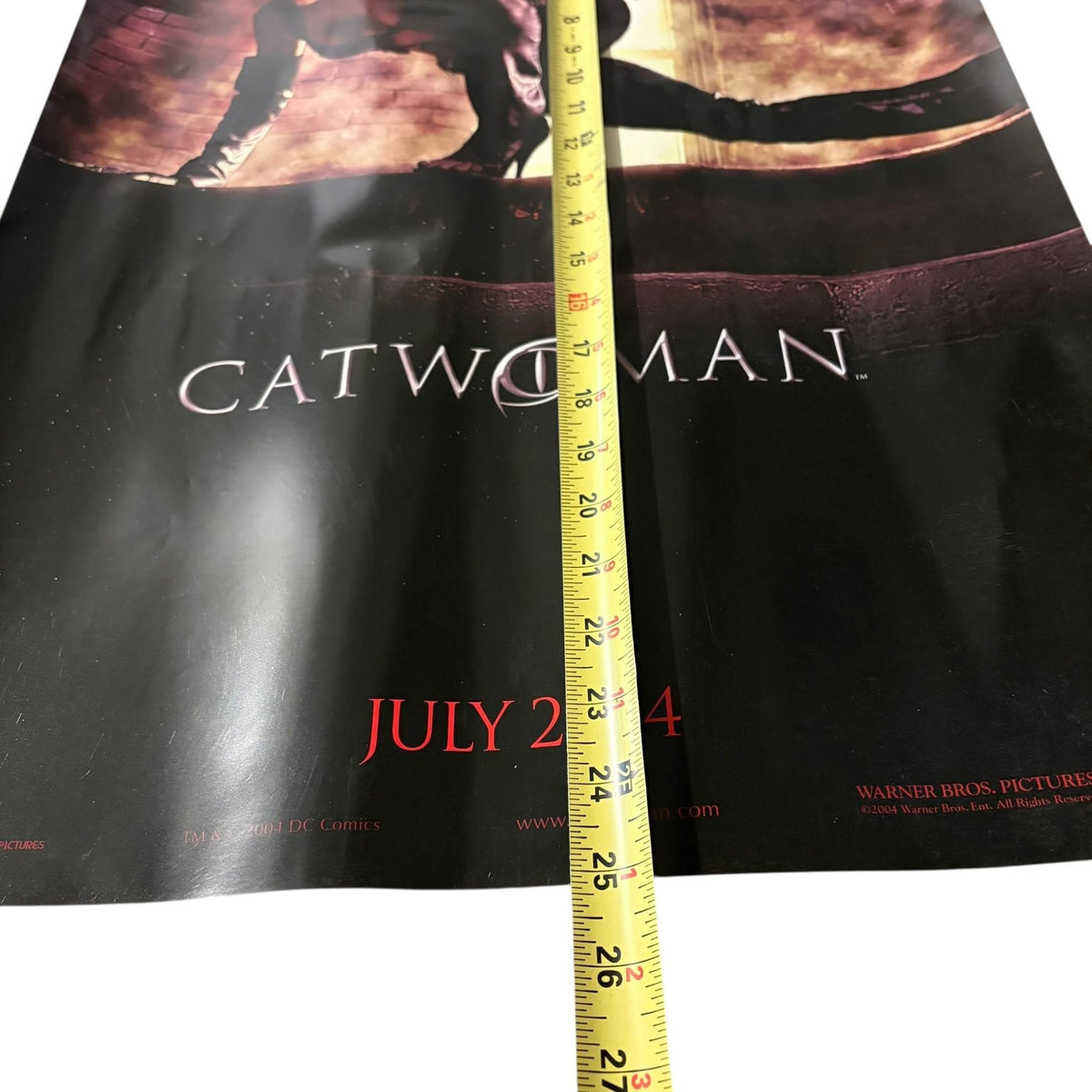 Vintage Catwoman 2004 Promotional Movie Poster Halle Berry Warner Bros. 25"x17"