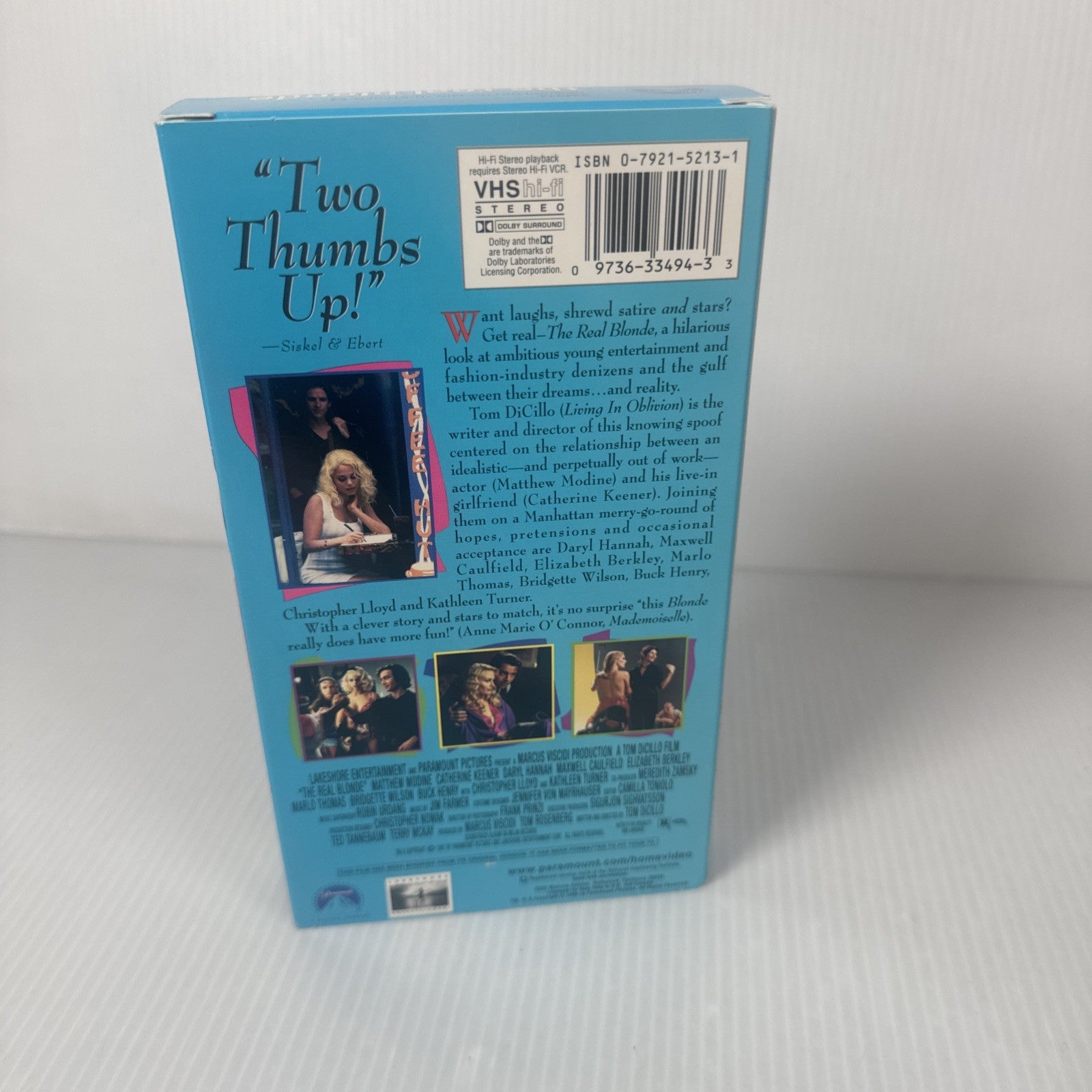 The Real Blonde 1998 VHS Elizabeth Berkley Christopher Lloyd Comedy Movie