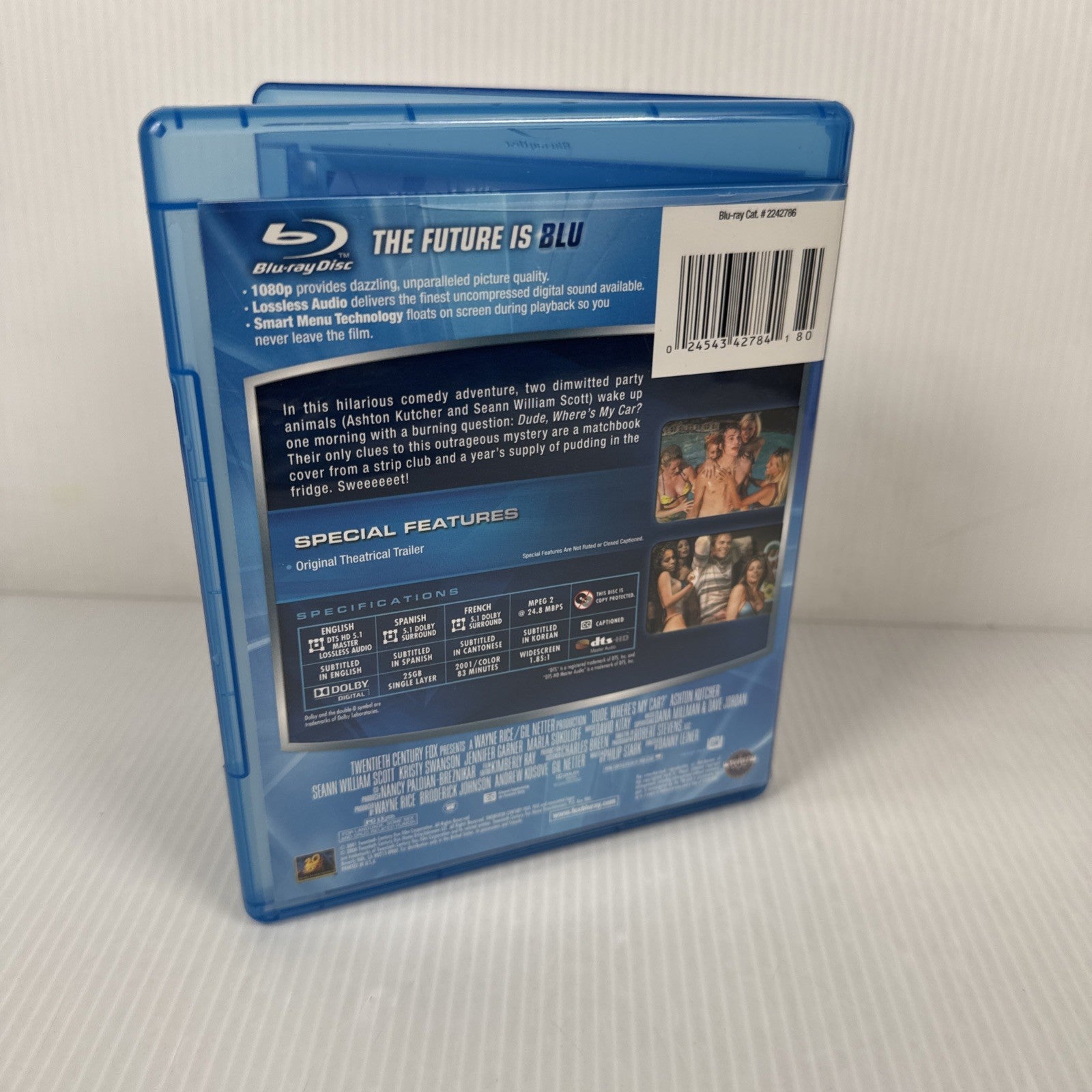Dude, Where's My Car? (Blu-ray) Ashton Kutcher, Sean William Scott RARE OOP