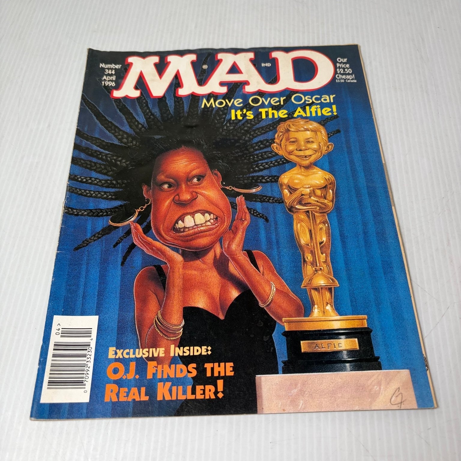 MAD Magazine April 1996 Whoopi Goldberg Alfie Oscar Parody Humor