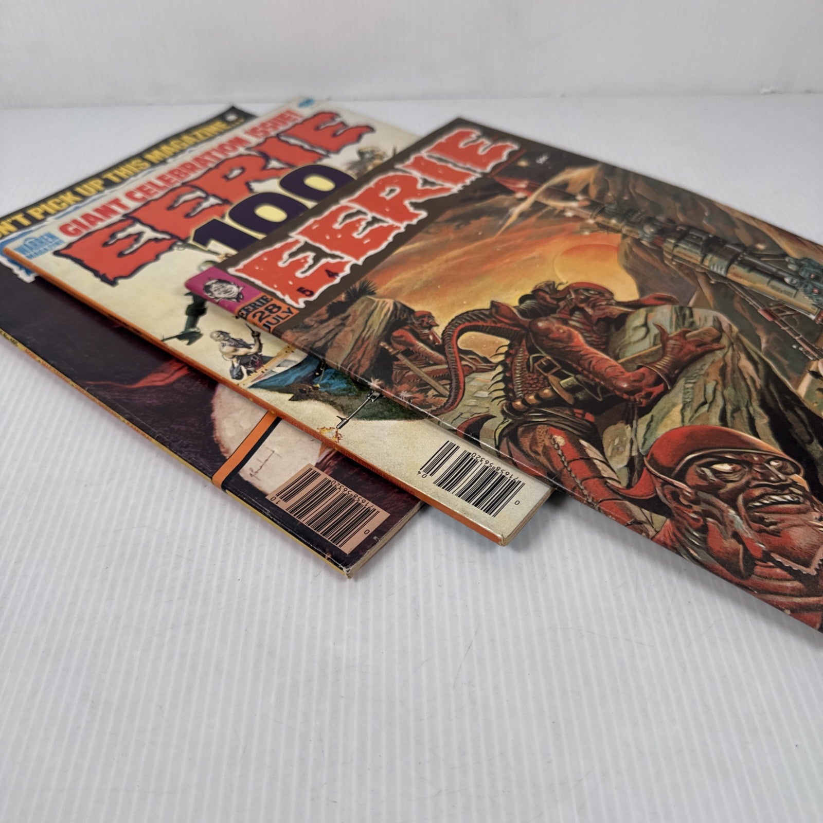 Vintage Warren 70s 80s EERIE Magazine Lot OF 6 Horror & Monster Comics