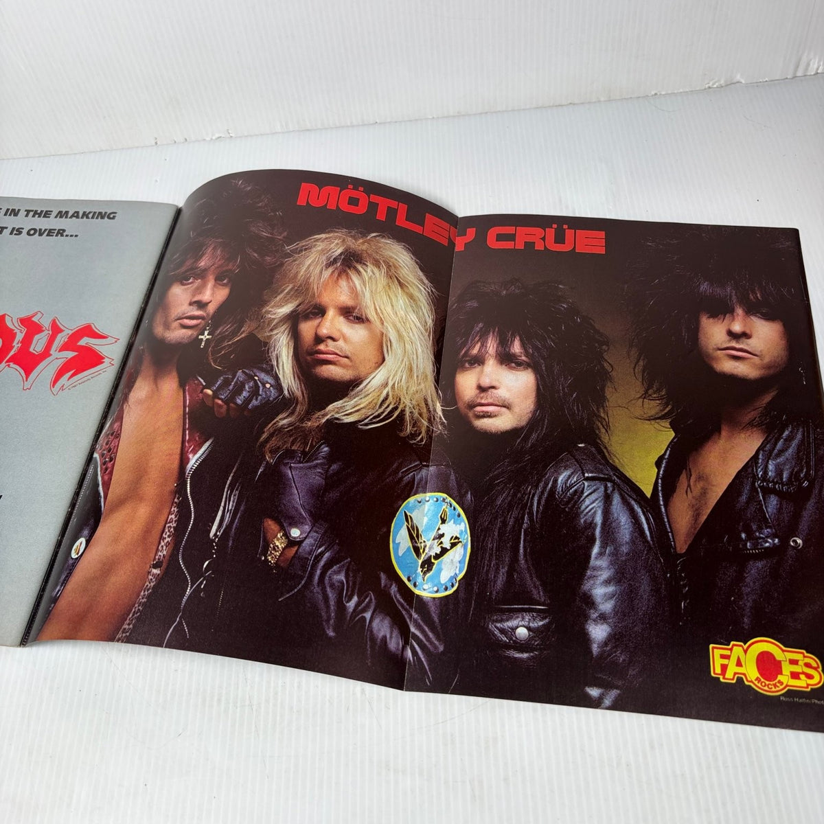FACES Rocks October 1987 KISS Paul Stanley Magazine Def Leppard Motley Crue