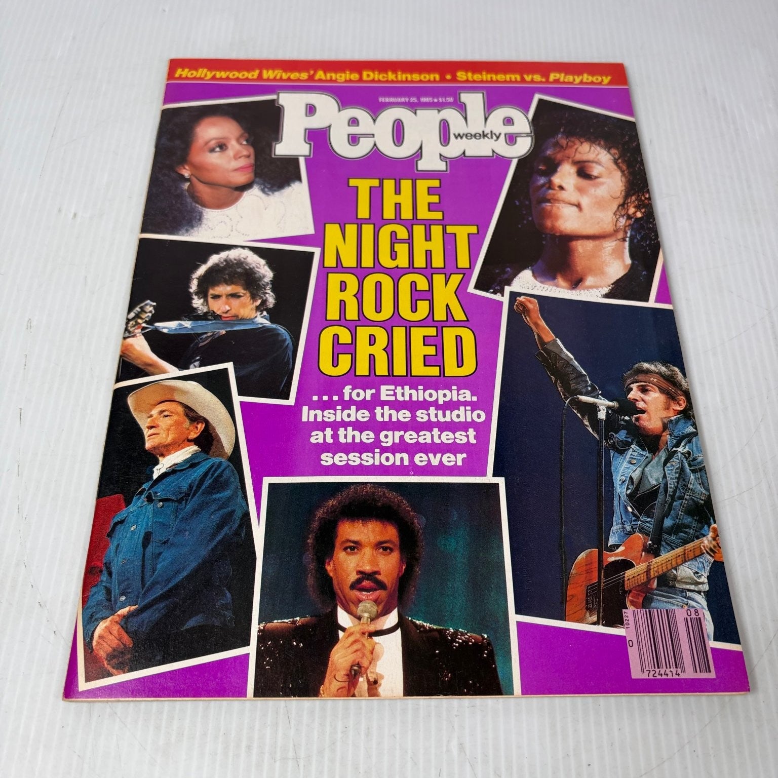 People Magazine Feb 25 1985 We Are The World Ethiopia Michael Jackson Music