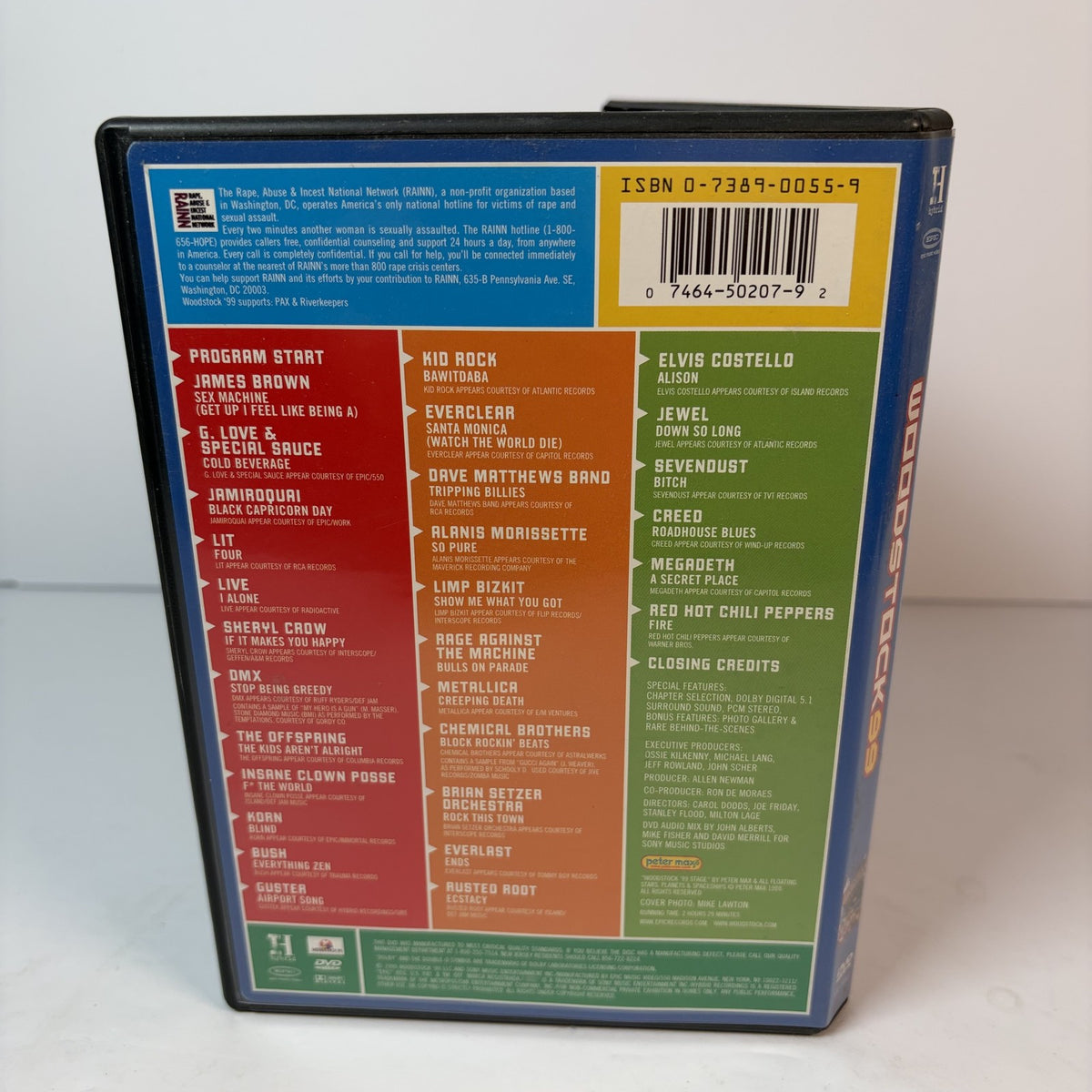 Woodstock 99 DVD Concert Film Parental Advisory Live Performances Music Festival