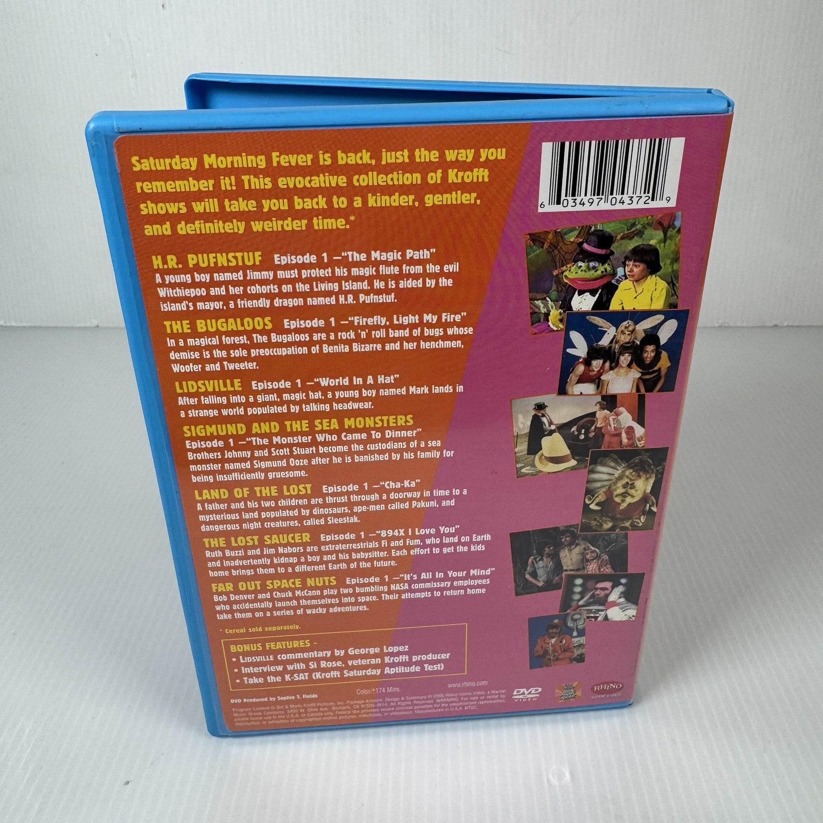 Saturday Morning with Sid & Marty Krofft DVD 7 Pilot Episodes Retro TV