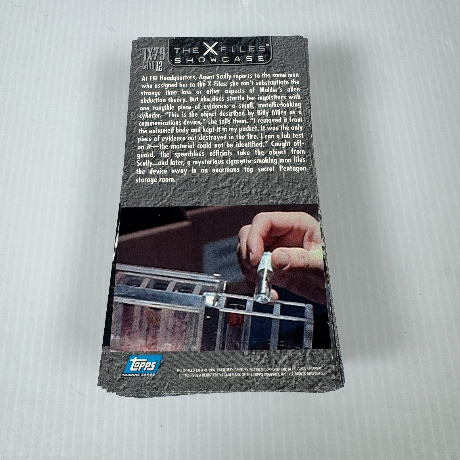 Vintage Topps 1997 The X-Files Wide-Format Widevision Showcase 72-Card Base Set