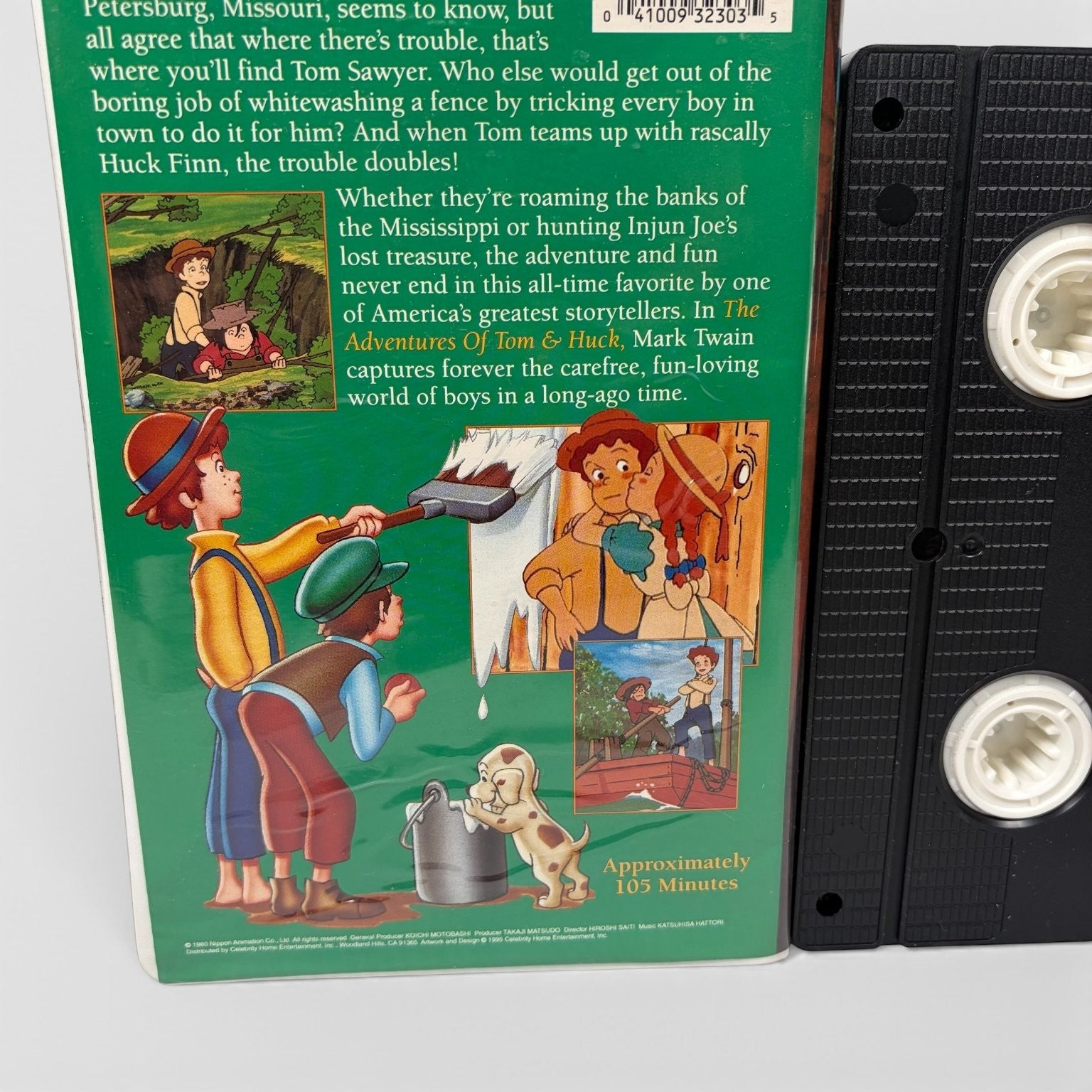 The Adventures of Tom and Huck VHS 1995 Rare Anime Takaji Matsudo Hiroshi Saiti