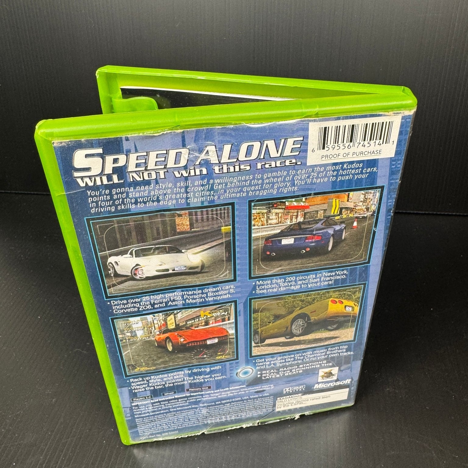 Project Gotham Racing Xbox Complete CIB Video Game Only Multiplayer Racing