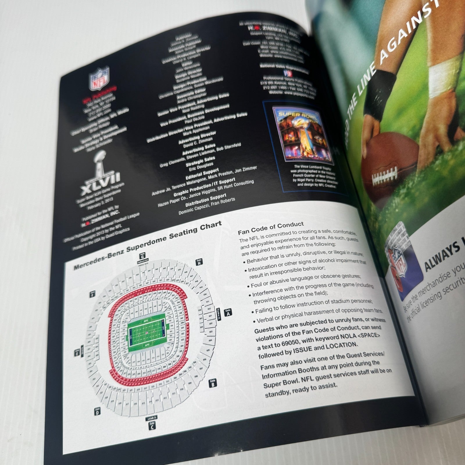 Super Bowl XLVII San Francisco 49ers Vs. Baltimore Ravens Exclusive Game Program