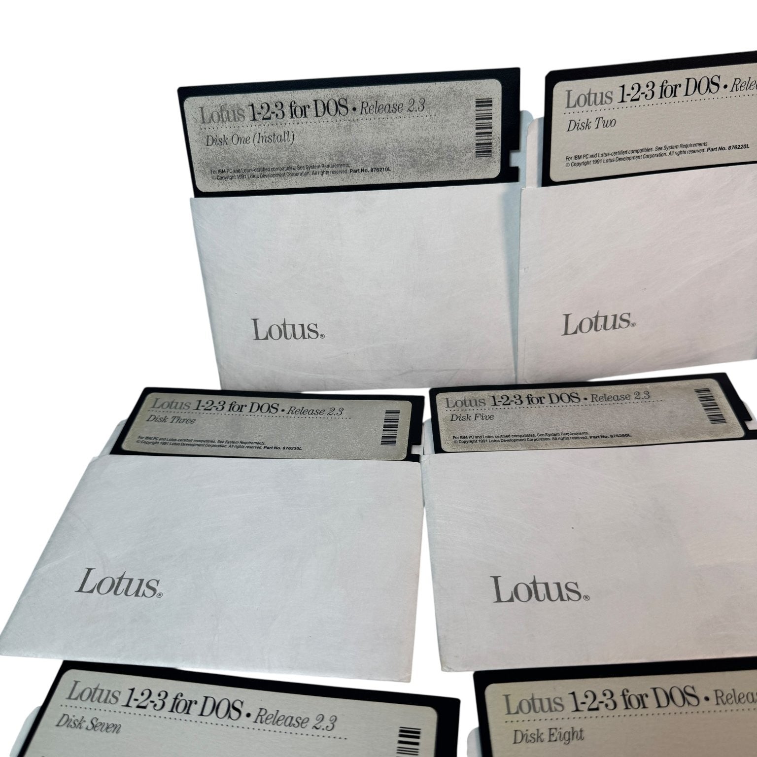 Lotus 1-2-3 for DOS Release 2.3 Vintage PC Spreadsheet Program 10 Disks
