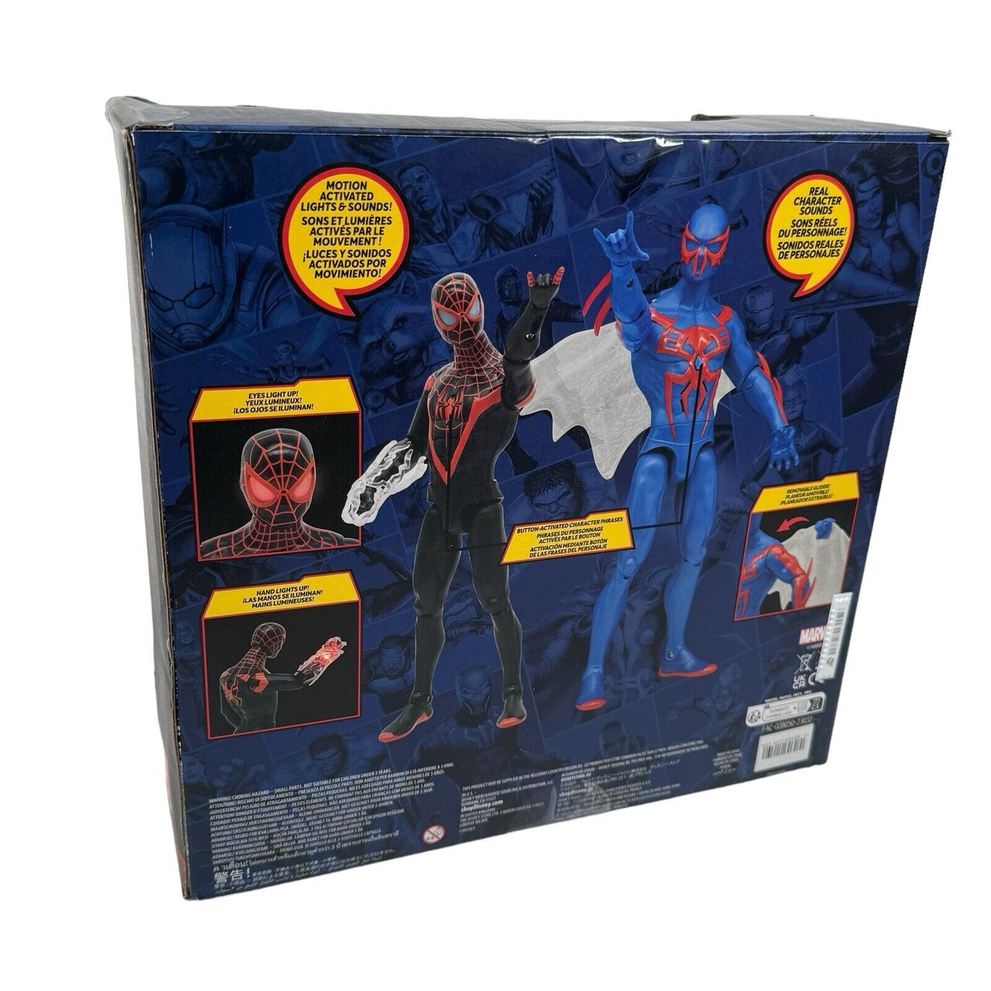 Marvel Spider Man 2099 & Miles Morales Talking Power Icons Figure Set Disney