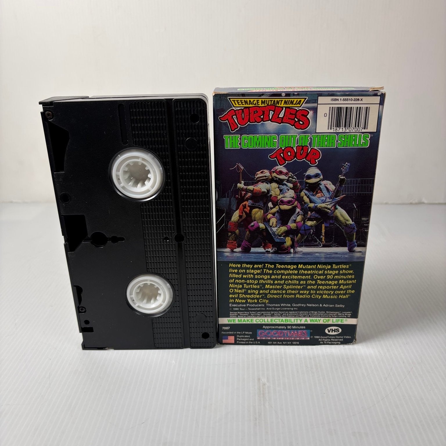 TMNT Coming Out Of Their Shells Tour VHS 1990 Live Show GoodTimes