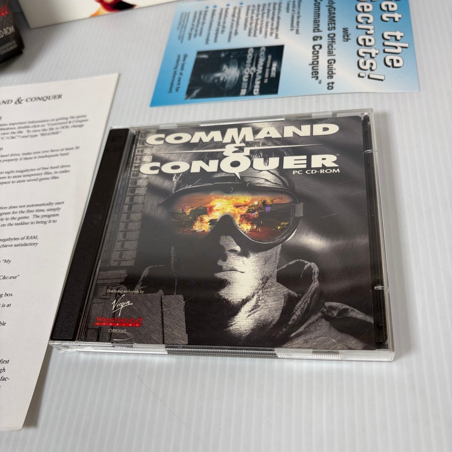 Command & Conquer Big Box PC CD-ROM Video Game Real-Time Strategy RTS Complete