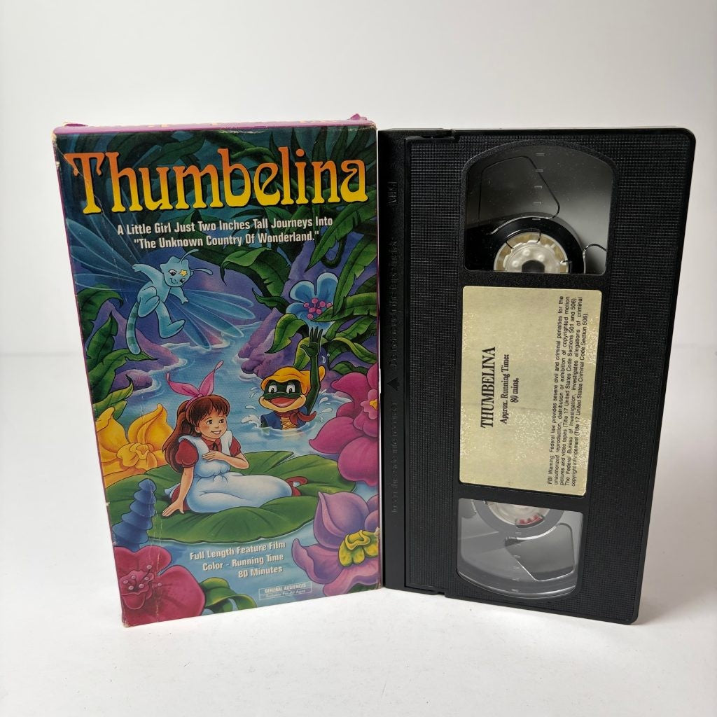 Thumbelina VHS 1993 Starmaker Enoki Films Anime Fairytale Feature Film