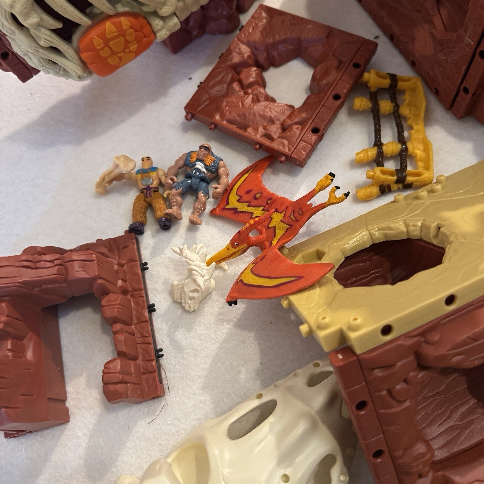 Imaginext T-Rex Mountain H5341 Fisher Price Dinosaur Set AS IS Incomplete Parts