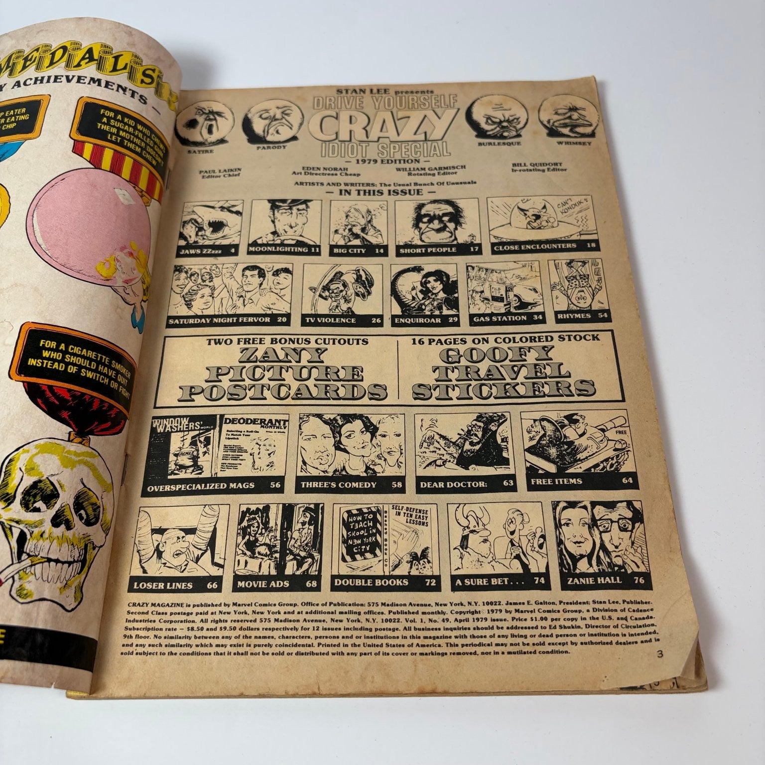 Crazy Magazine Idiot Special 1979 No 49 Humor Satire Parody Comics