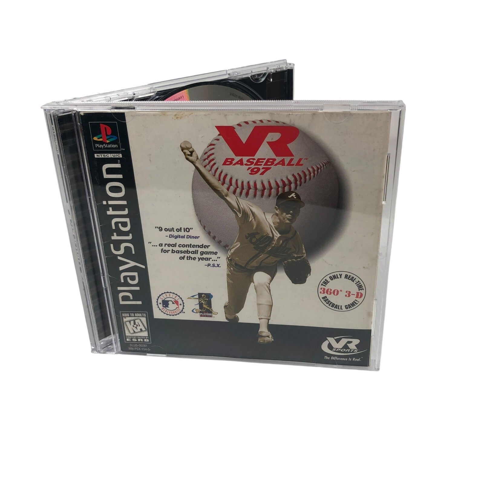 VR Baseball '97 (Sony PlayStation 1, 1997) Baseball Game Complete Black Label