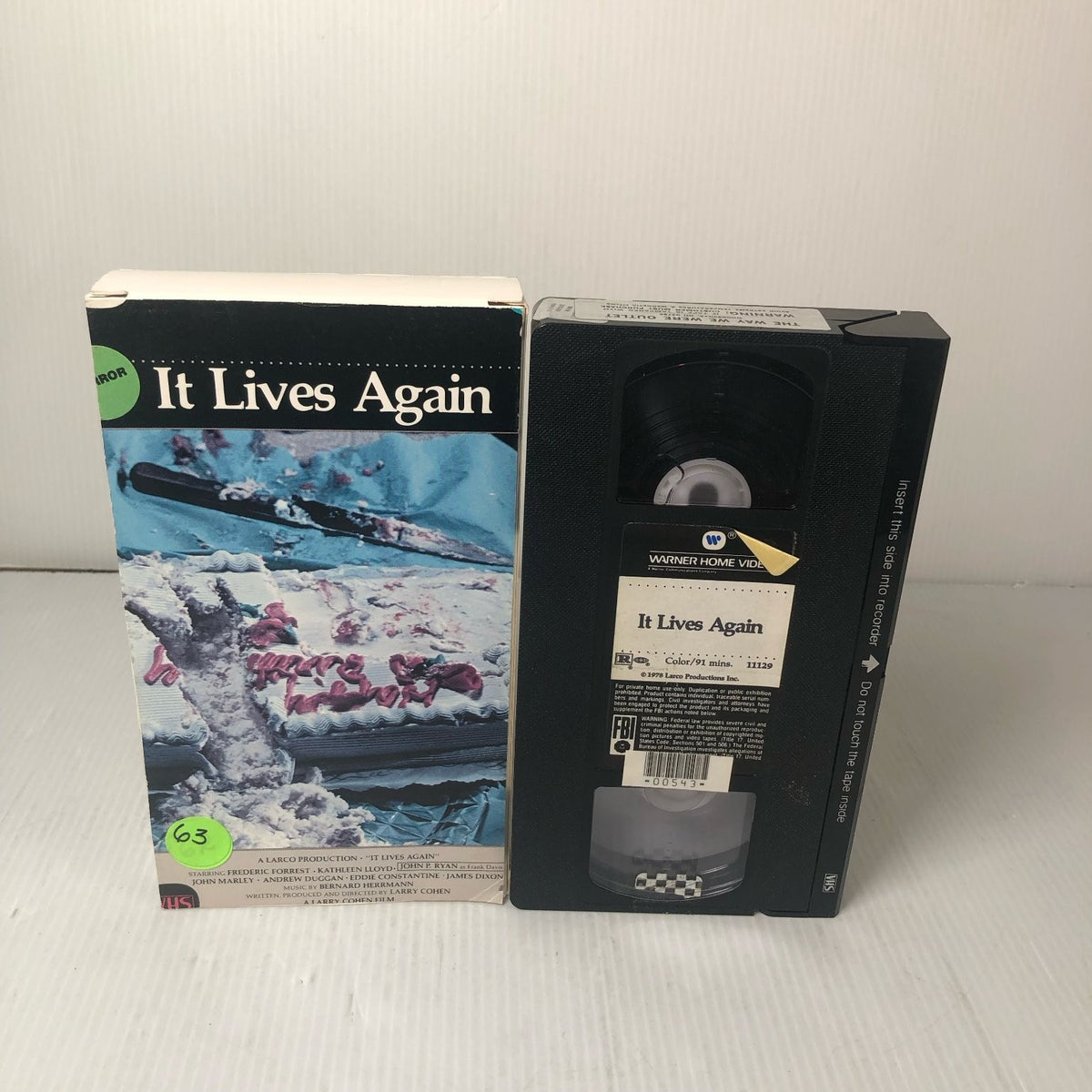 It Lives Again VHS 1979 (Cut Box Ex-Rental) Horror Sci-Fi Larry Cohen