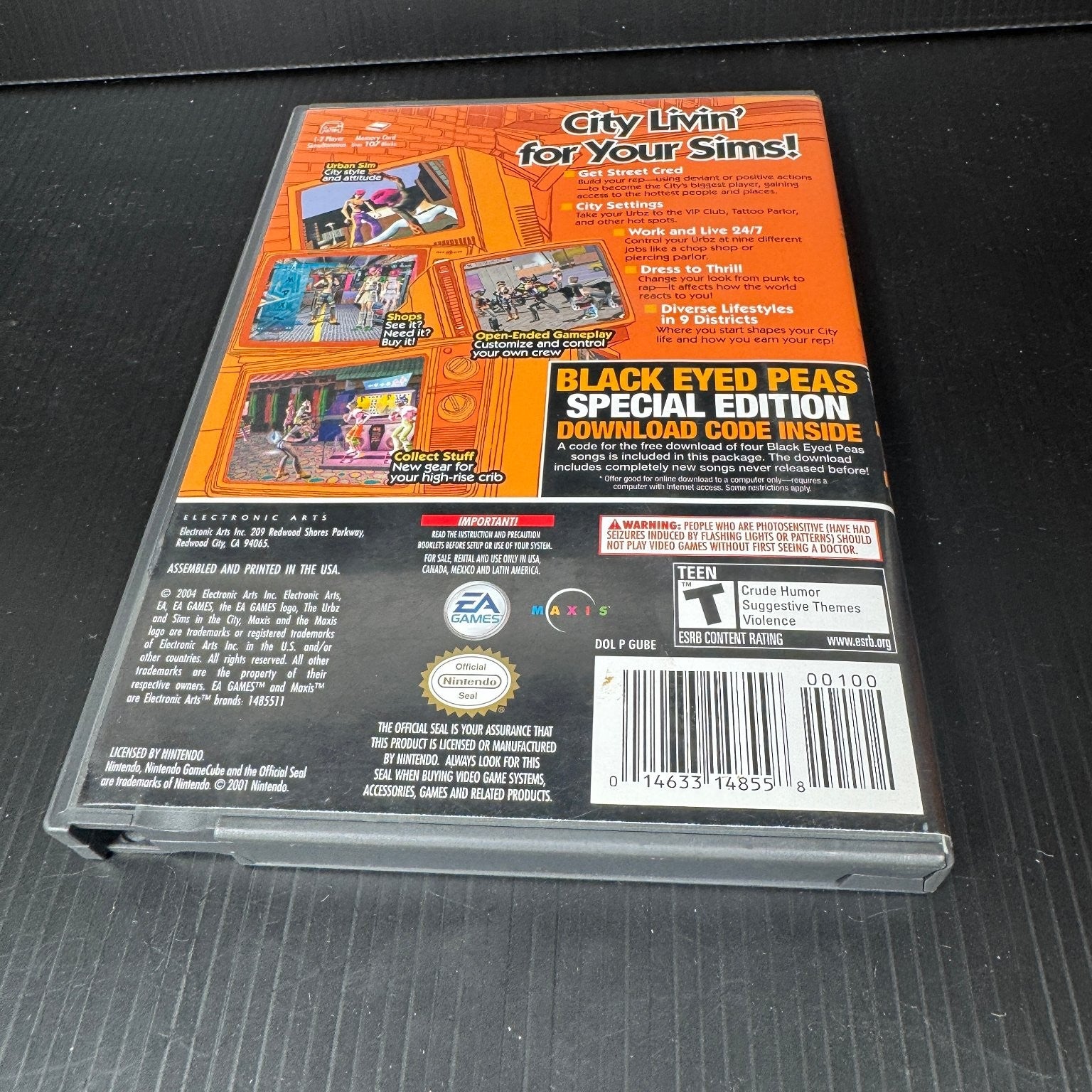 The Urbz Sims in the City Special Edition Nintendo GameCube Complete CIB Game