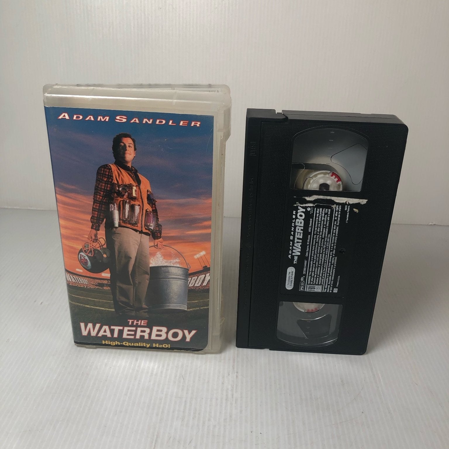 The Waterboy VHS 1998 Comedy Touchstone Pictures Adam Sandler Clamshell
