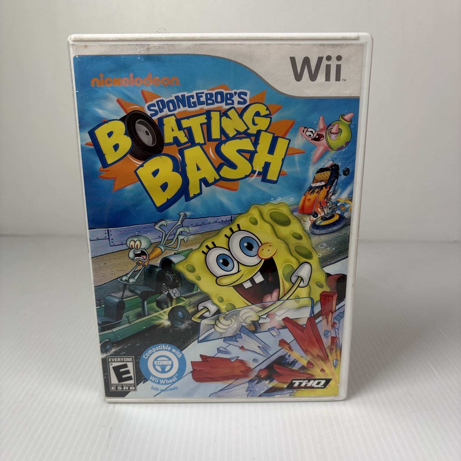 SpongeBob's Boating Bash Nintendo Wii Game Complete CIB THQ ESRB E Tested
