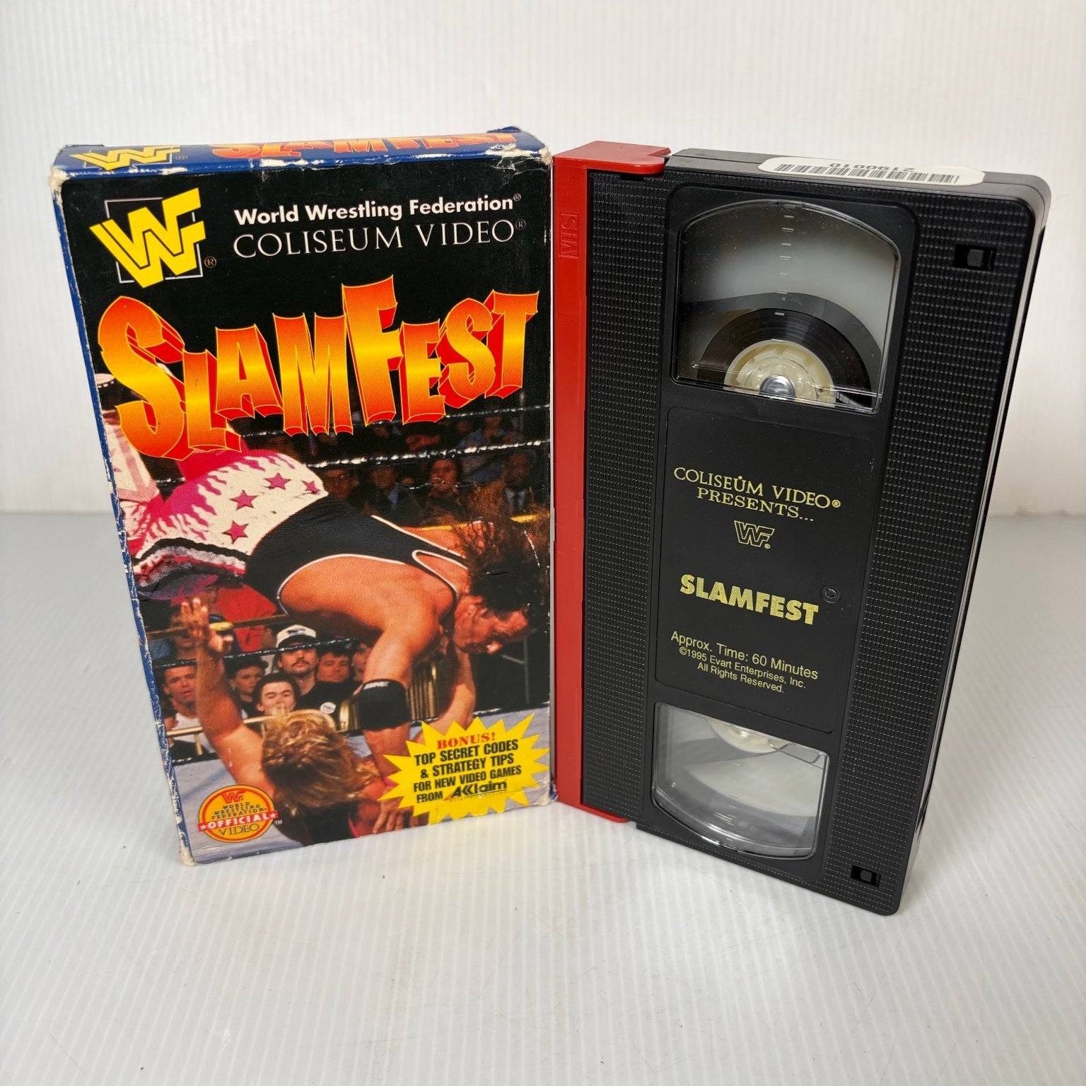 WWF Slamfest VHS 1995 Wrestling Coliseum Video Bonus Tips