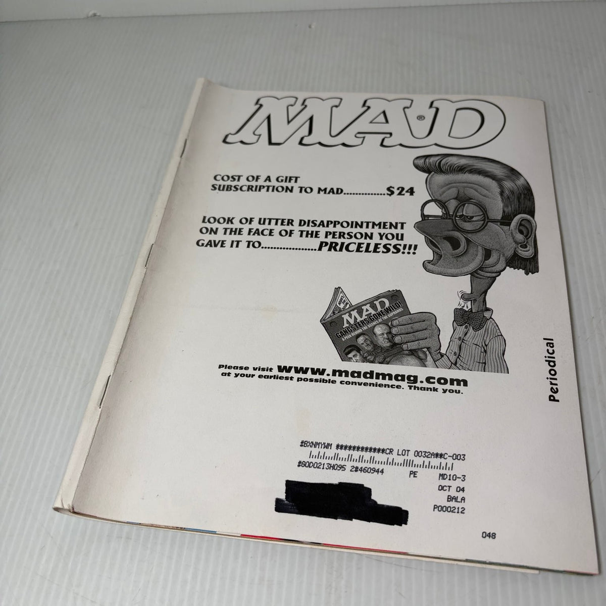 MAD Magazine October 2003 Alfred E. Neuman 52 Least Wanted Americans Humor