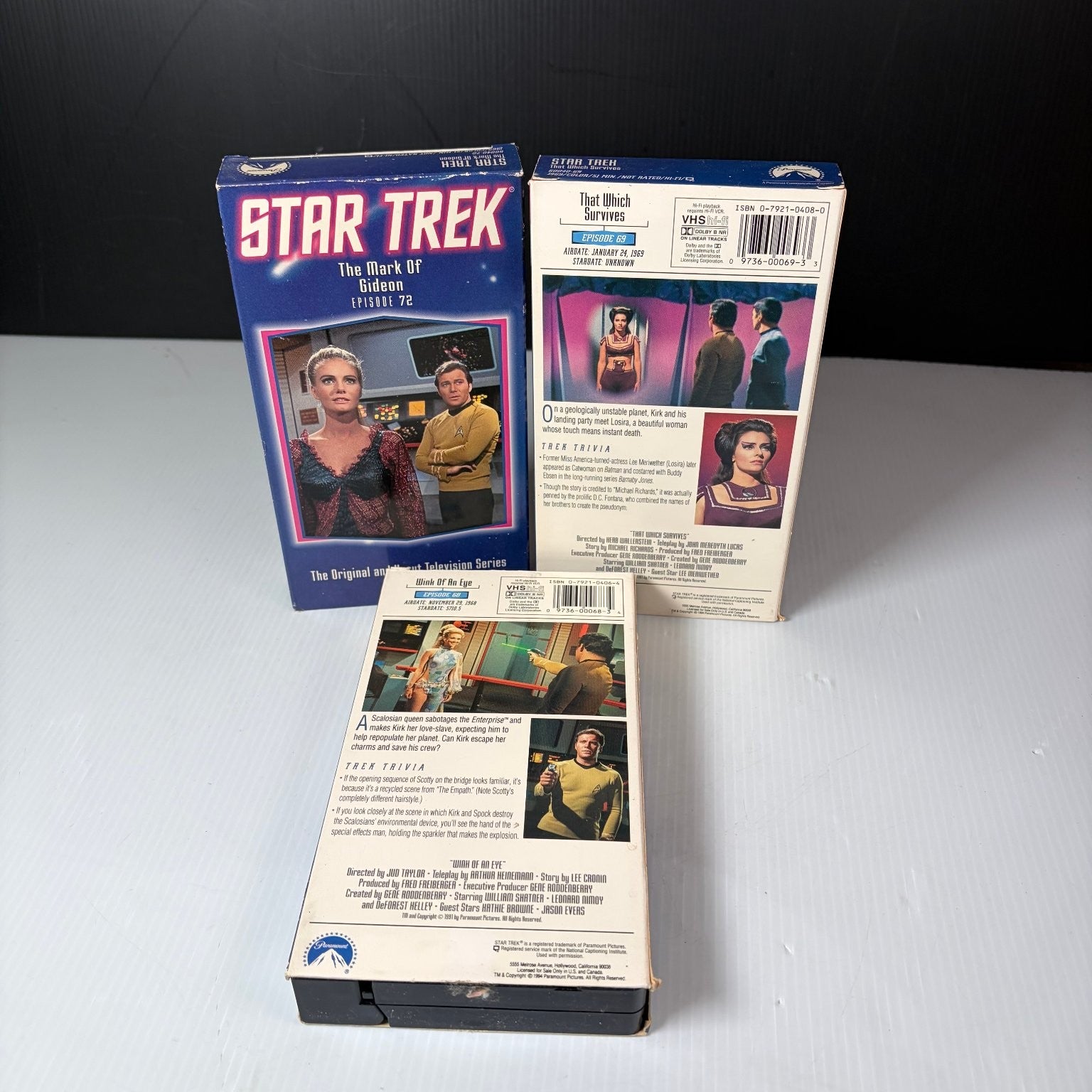Lot of 19 Star Trek VHS The Next Generation, Movies  & Original Series