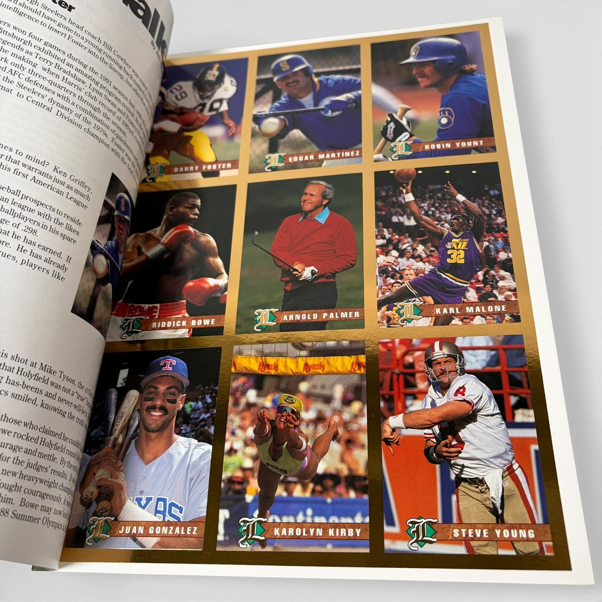 Legends Sports Memorabilia Magazine Mar/Apr 1993 Arnold Palmer 22K Gold Foil COA