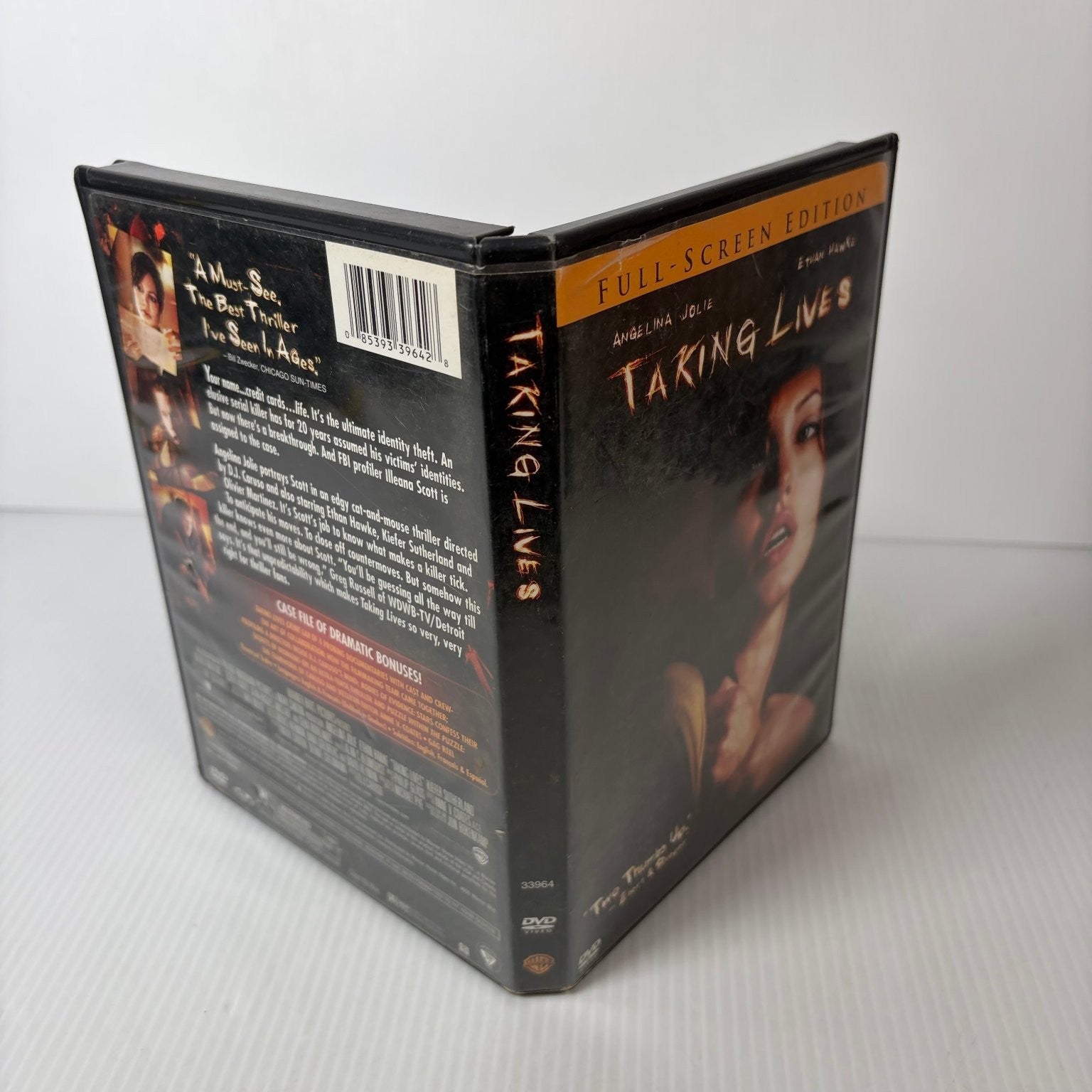 Taking Lives DVD 2004 Full-Screen Edition Angelina Jolie Ethan Hawke Thriller