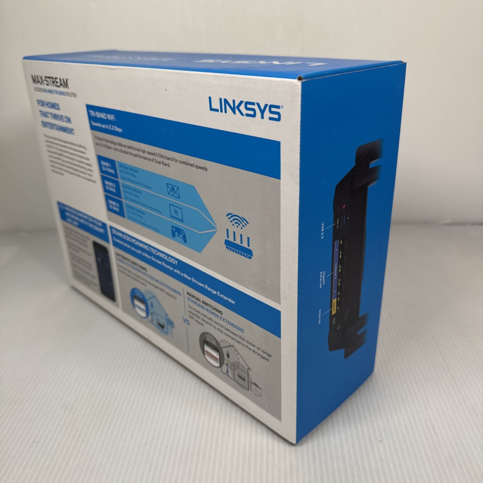 Linksys EA8300 Max-Stream Wireless AC2200 MU-MIMO Tri-Band Wi-Fi Gigabit Router