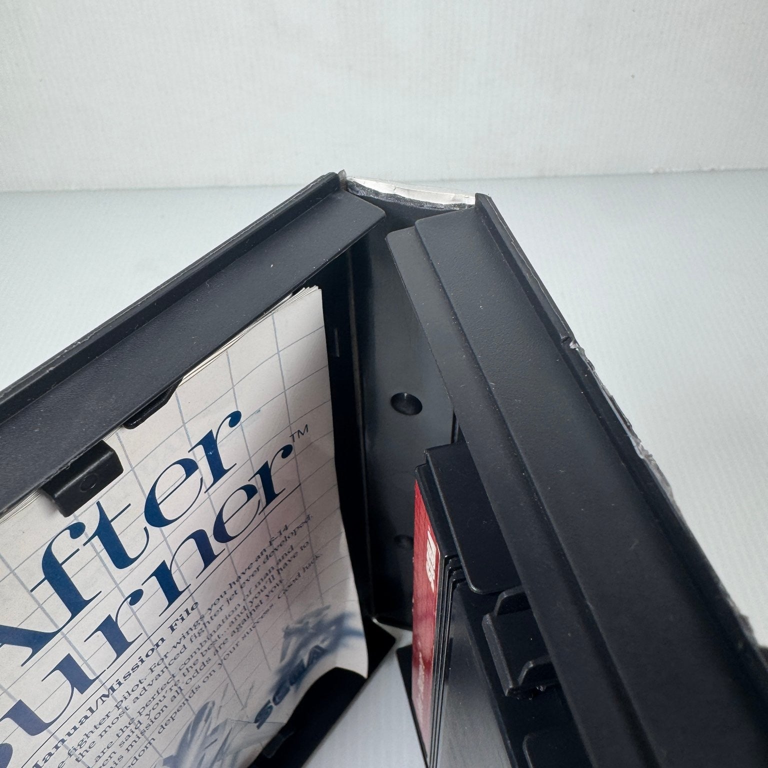 After Burner Sega Master System Video Game Four-Mega Cartridge Complete CIB