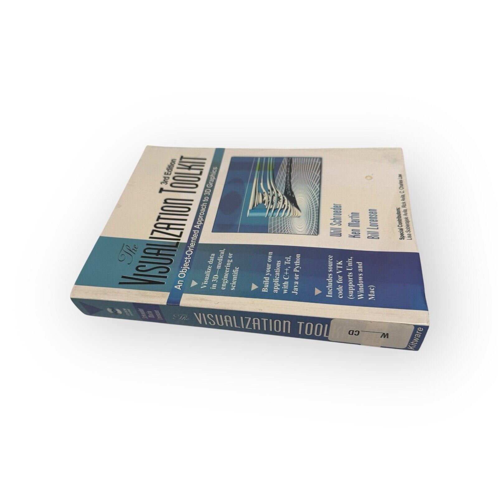 THE VISUALIZATION TOOLKIT, 3rd EDITION By Will Schroeder & Ken Martin With Disc