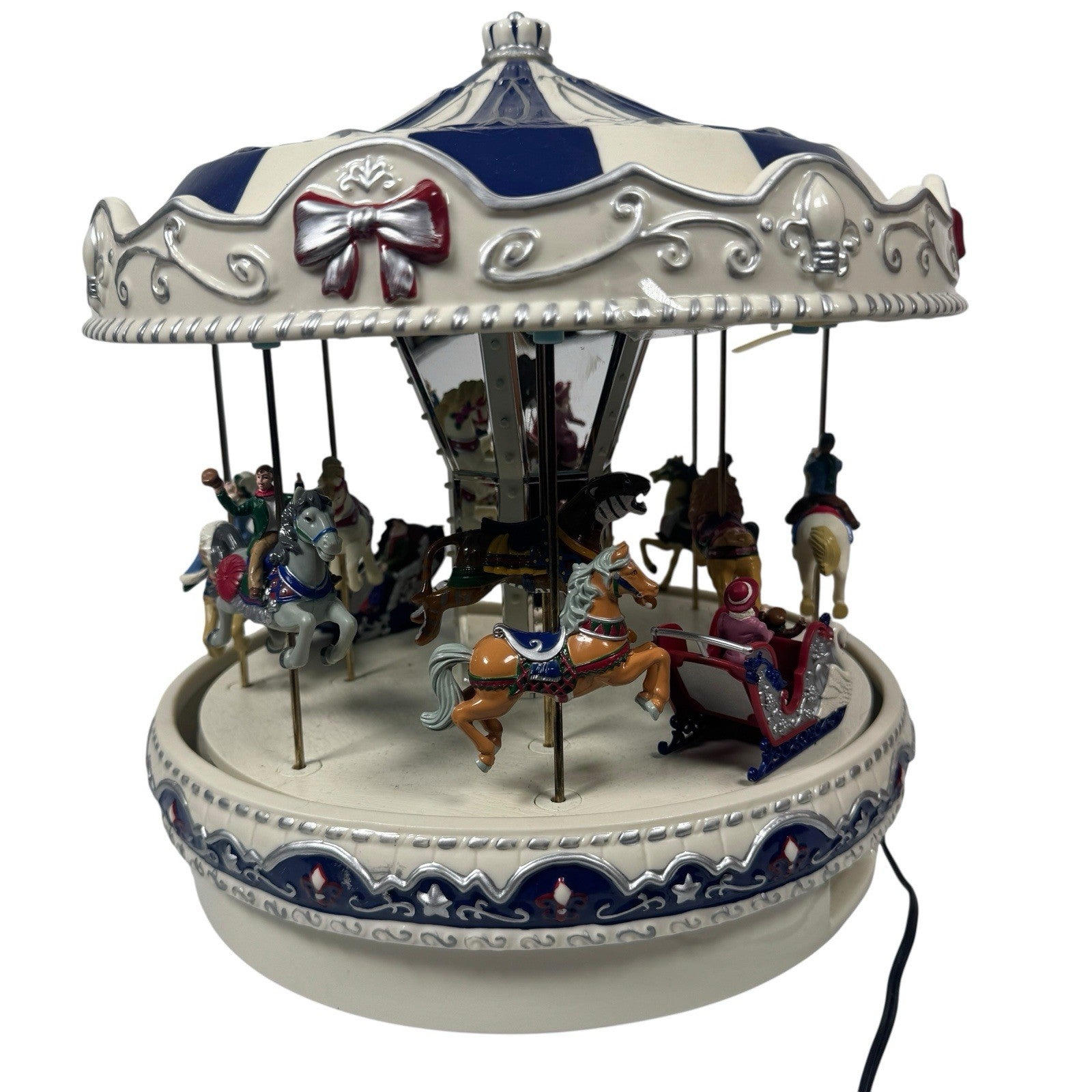Mr. Christmas Porcelain Merry-Go-Round Carousel 30 Songs Tested & Working
