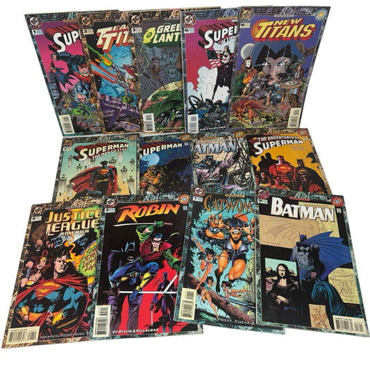 Lot Of 13 VTG 1994 DC Elseworlds ANNUALS Comics Superman Batman Titans & More