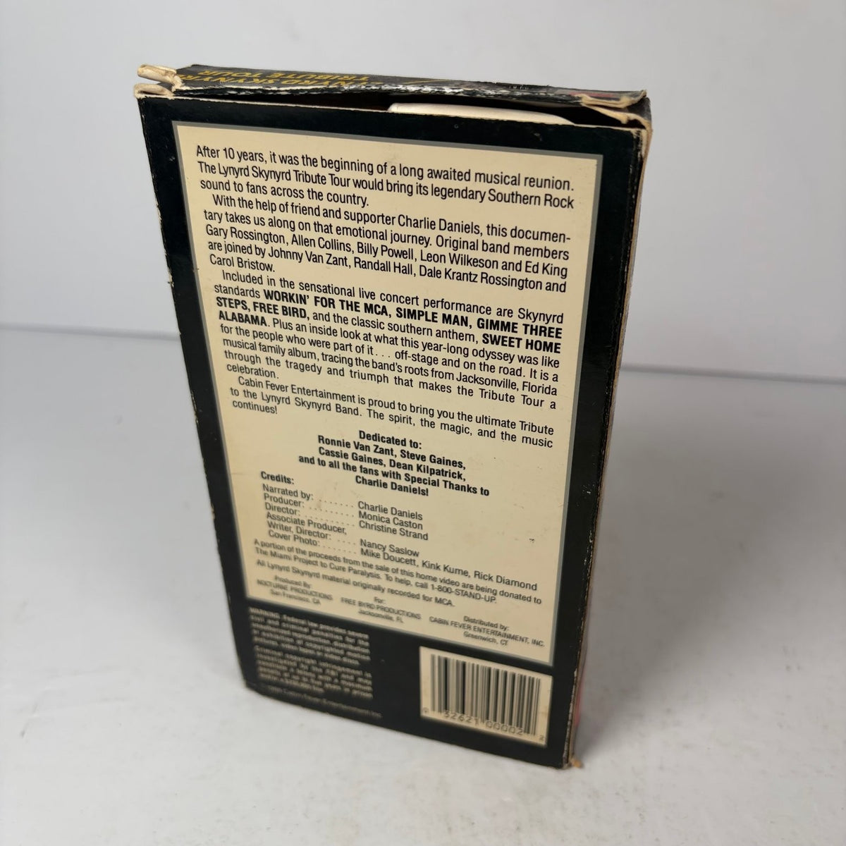 Lynyrd Skynyrd Tribute Tour Betamax 1989 Southern Rock Concert Cabin Fever