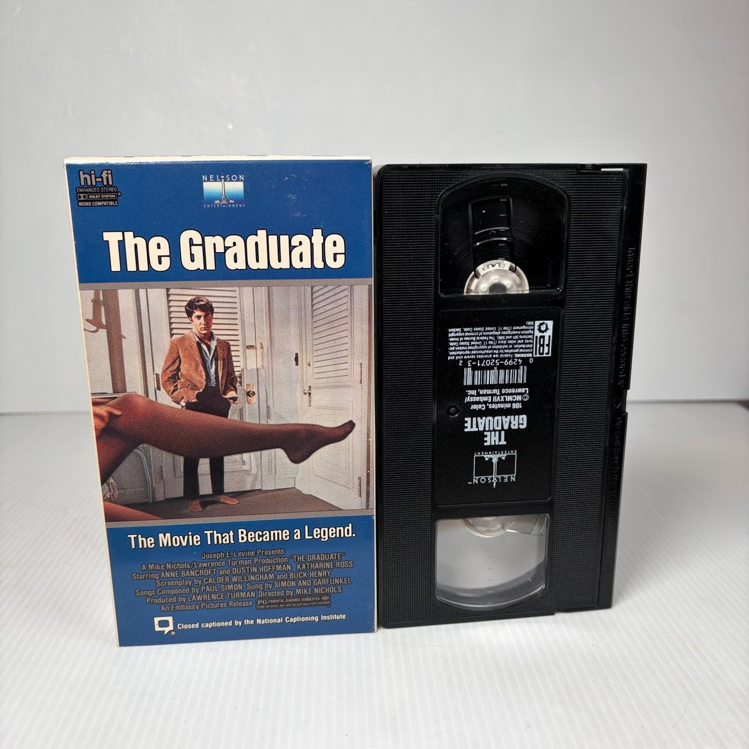 The Graduate VHS 1967 Comedy Mike Nichols Dustin Hoffman Nelson NTSC
