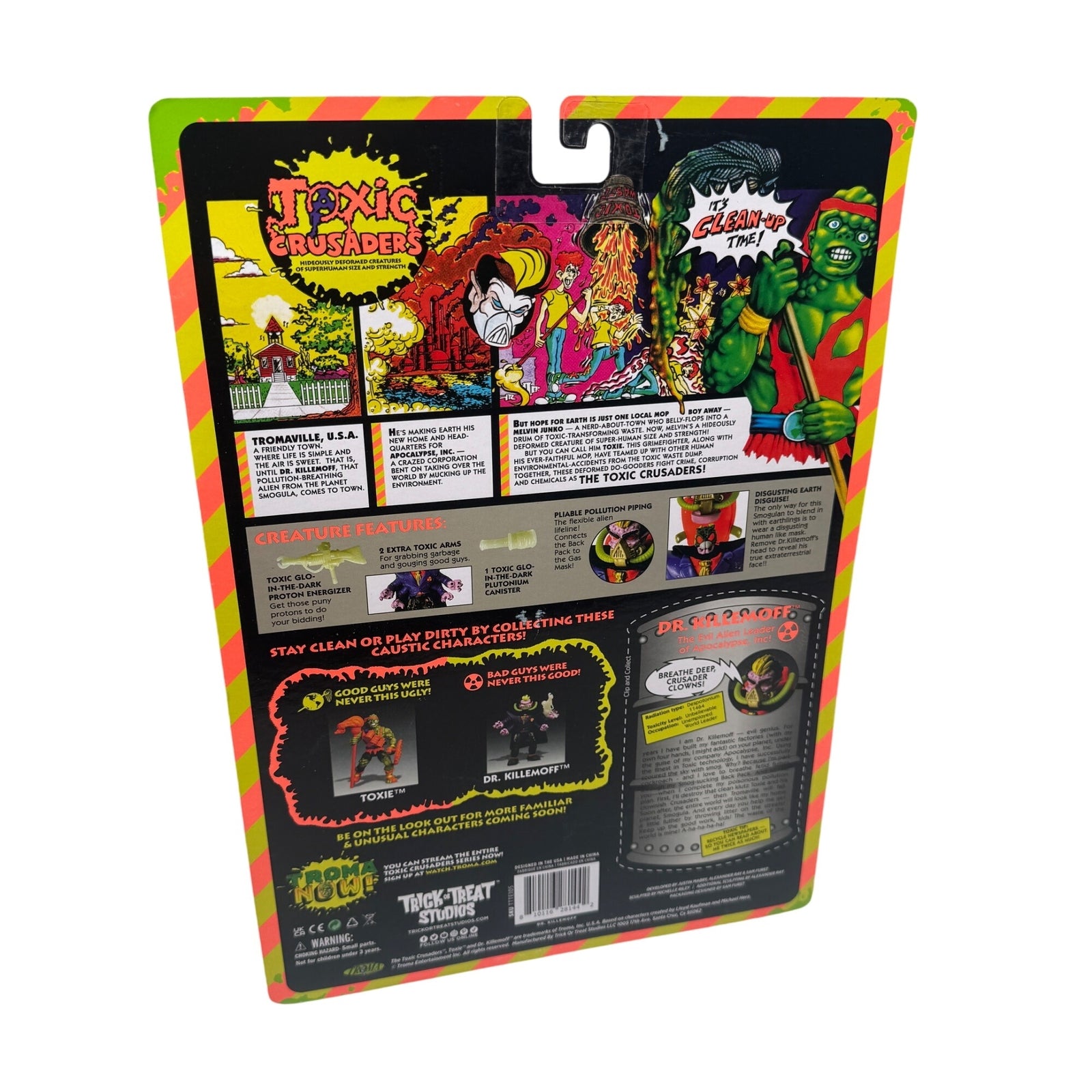 Toxic Crusaders Dr. Killemoff Action Figure Troma Now & Trick or Treat Studios