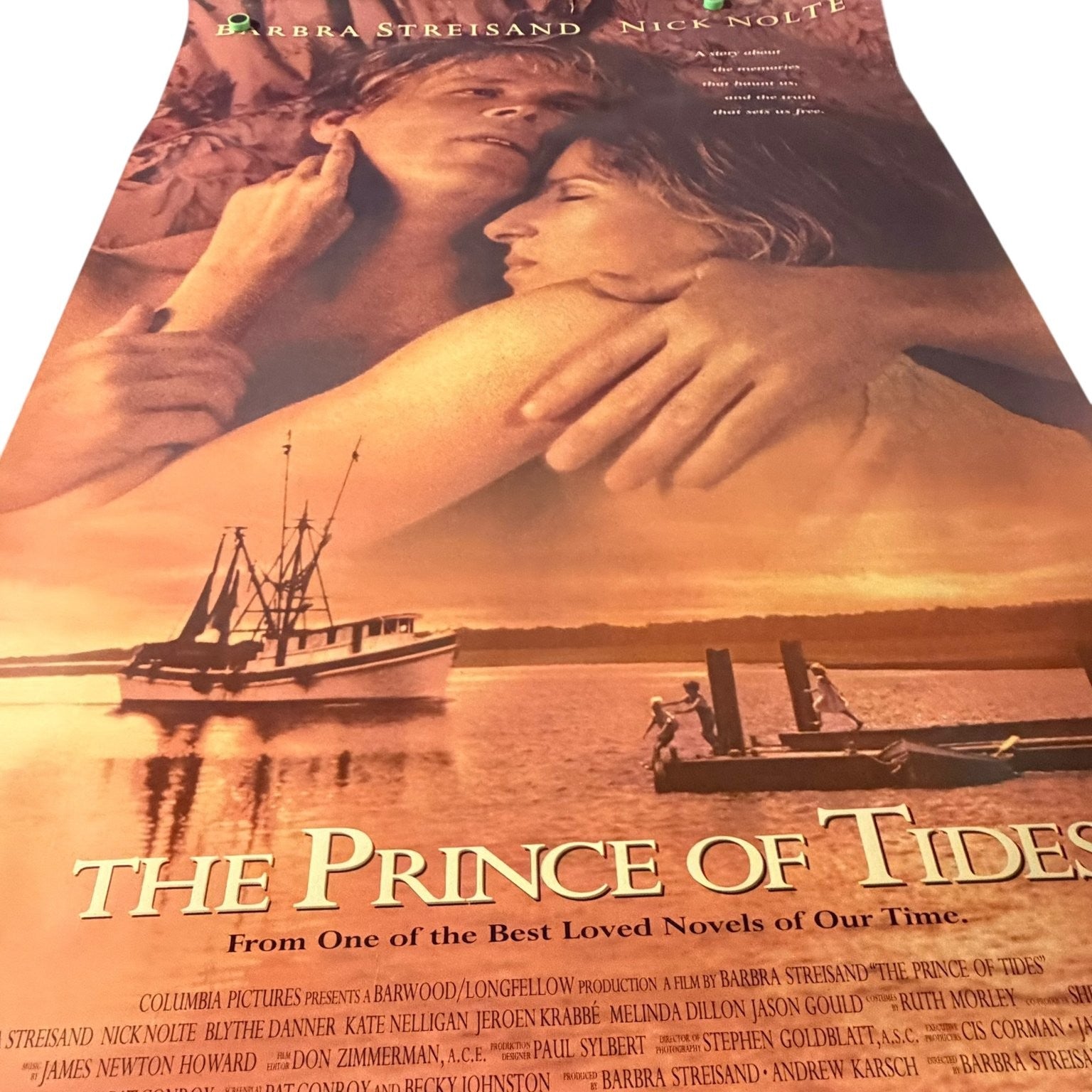 The Prince of Tides 1991 Video Store Poster Barbra Streisand Nick Nolte 27"x40"