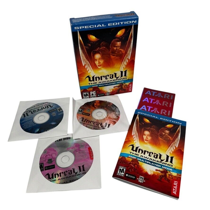 Unreal II 2 The Awakening XMP Special Edition PC Retail Box XMP Multiplayer Mode