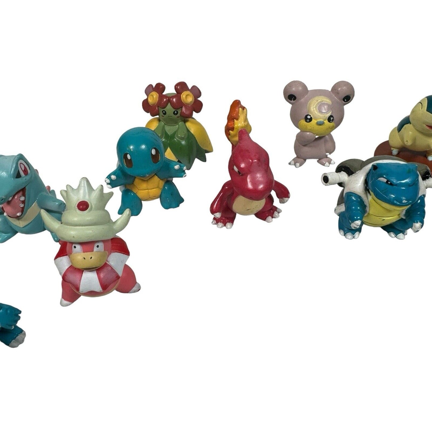 VTG Tomy Pokemon Minifigure Lot Of 10 Charmeleon Blastoise Squirtle & More