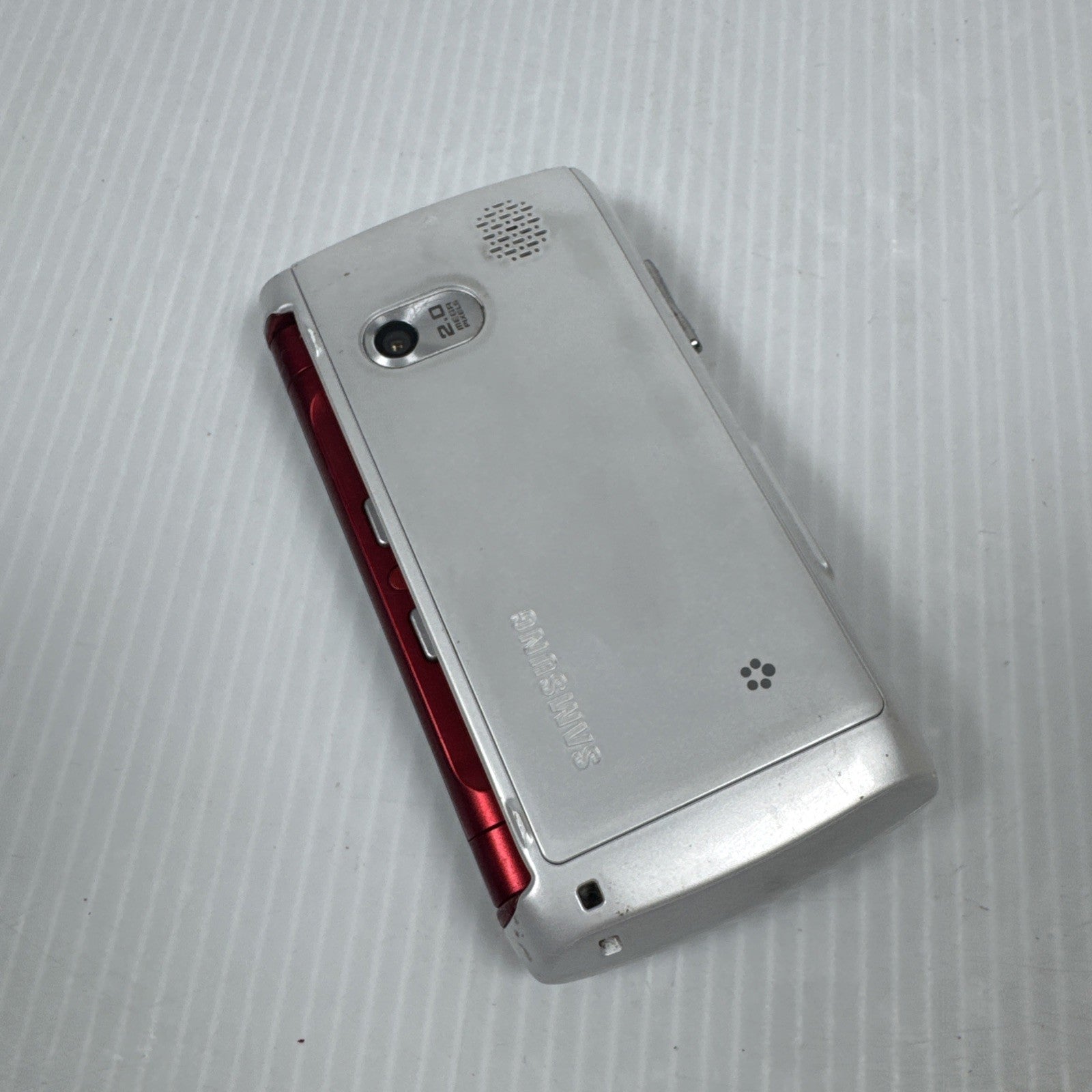 Samsung Comeback SGH-T559 White & Red T-Mobile Rare Keyboard Phone AS IS No Batt