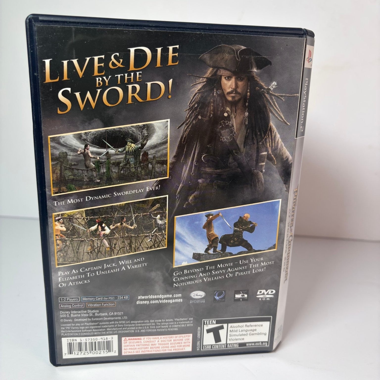 Pirates of the Caribbean At World's End PlayStation 2 PS2 Game NTSC U/C Disney