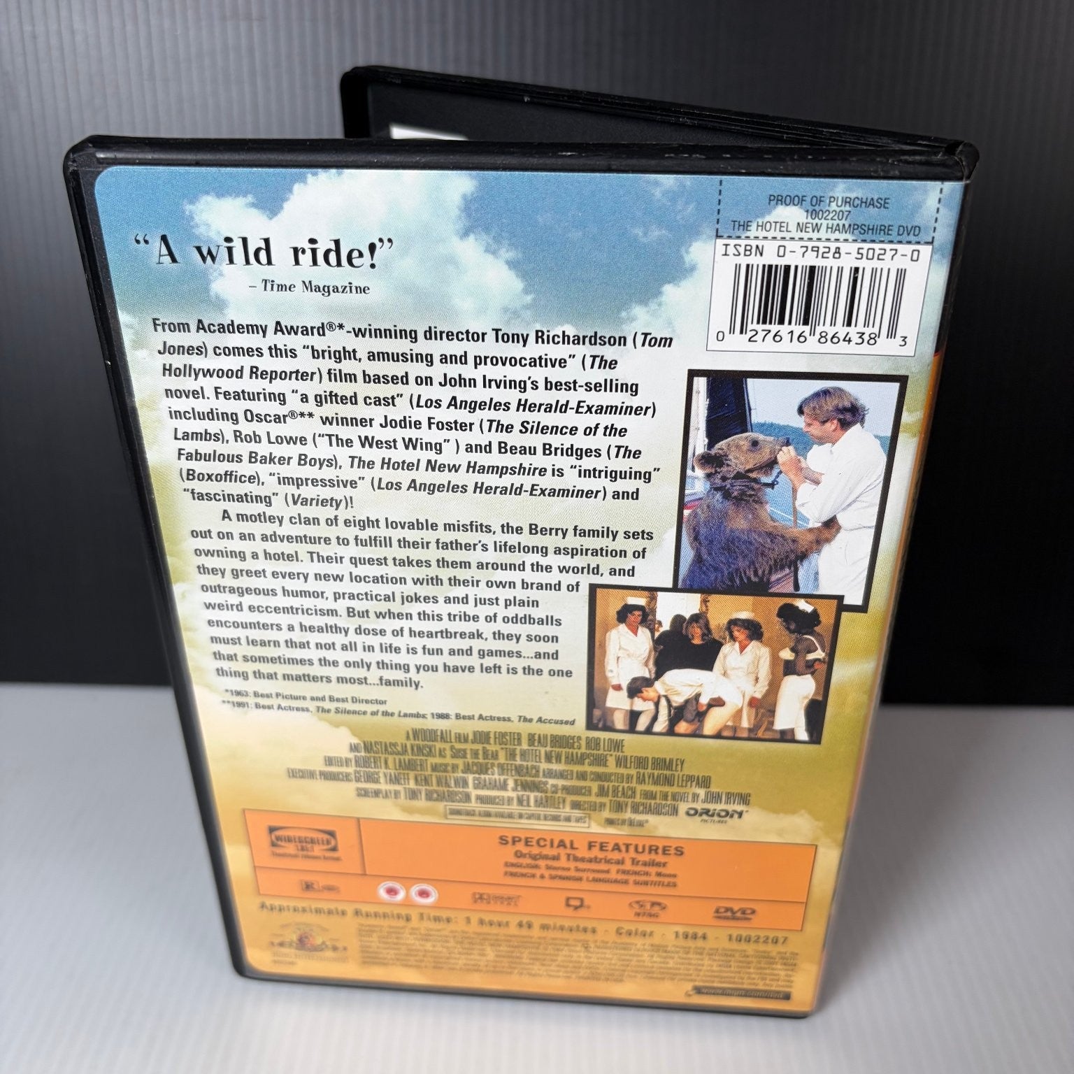 The Hotel New Hampshire DVD 1984 Tony Richardson Jodie Foster Rob Lowe