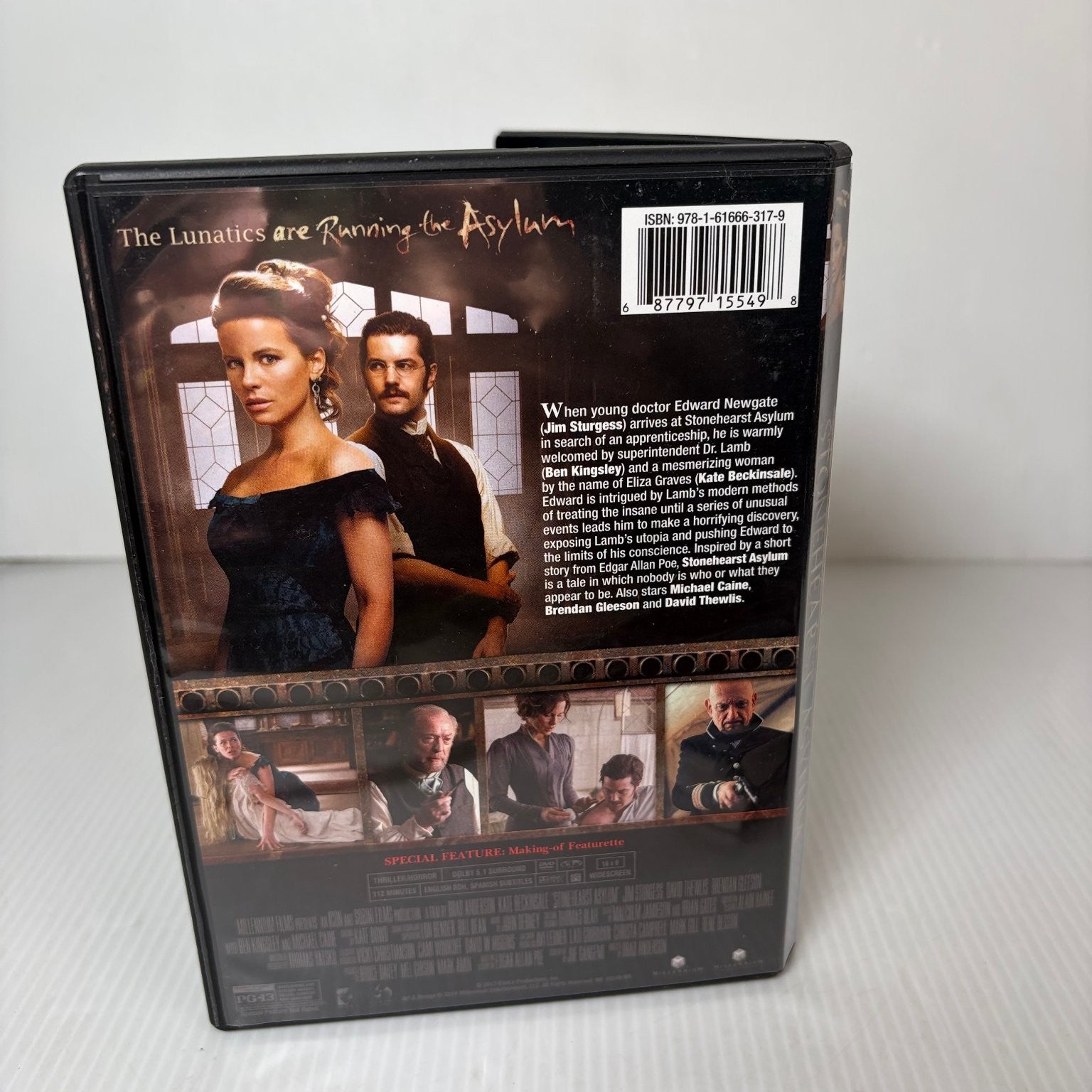 Stonehearst Asylum DVD 2014 Kate Beckinsale Ben Kingsley Michael Caine Thriller
