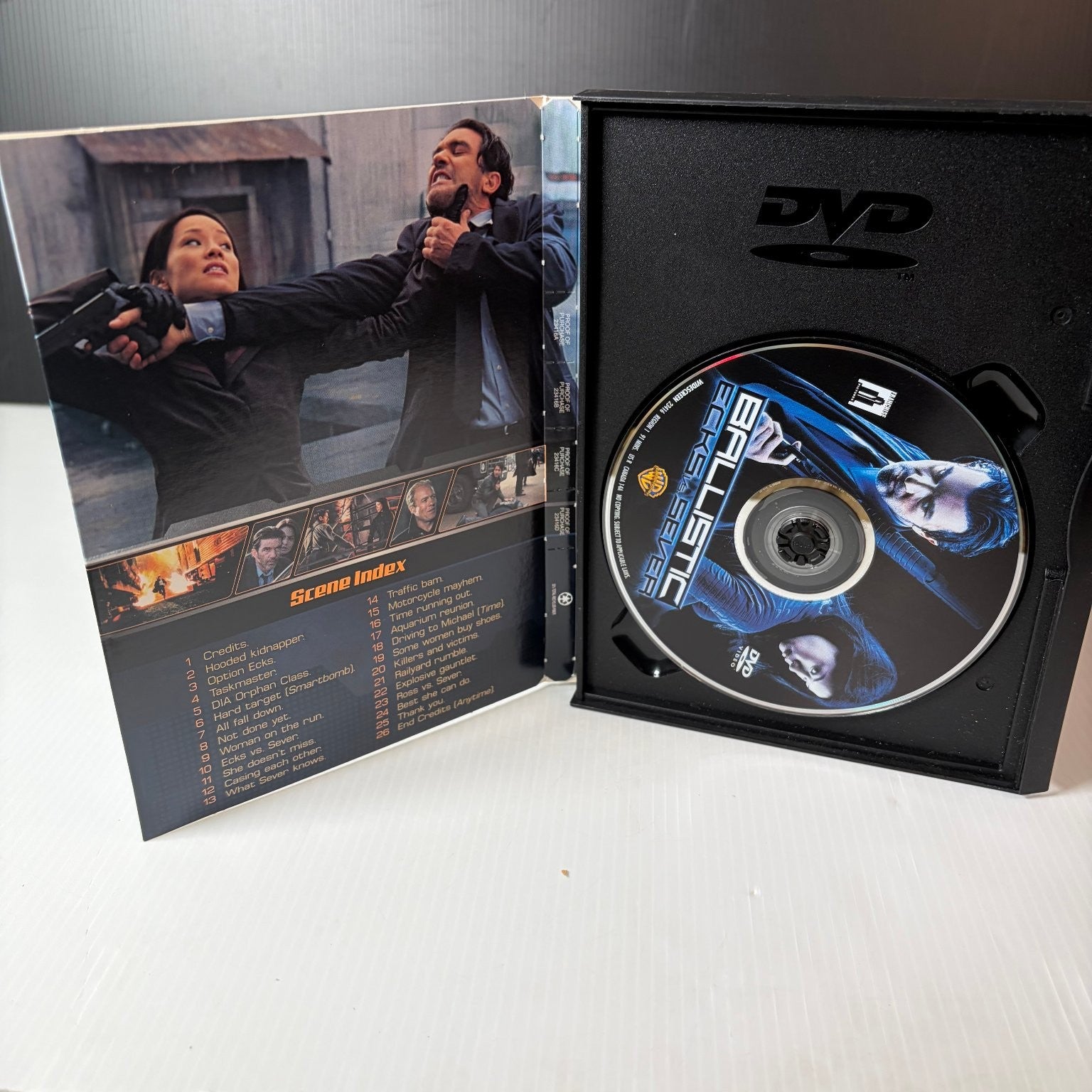 Ballistic Ecks vs. Sever DVD 2002 Antonio Banderas Lucy Liu Action Thriller
